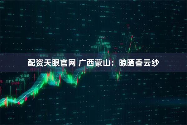 配资天眼官网 广西蒙山：晾晒香云纱